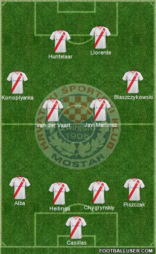 HSK Zrinjski Mostar Formation 2012