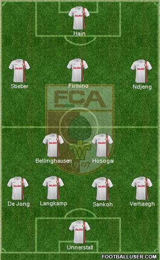 FC Augsburg Formation 2012