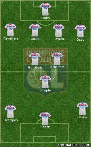 Olympique Lyonnais Formation 2012