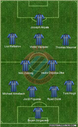 Club Brugge KV Formation 2012