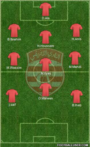 Club Africain Tunis Formation 2012