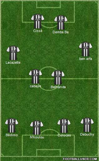 Newcastle United Formation 2012