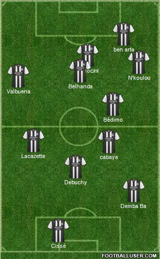 Newcastle United Formation 2012