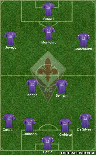 Fiorentina Formation 2012