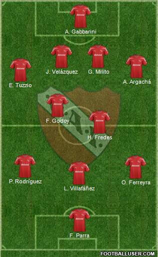 Independiente Formation 2012