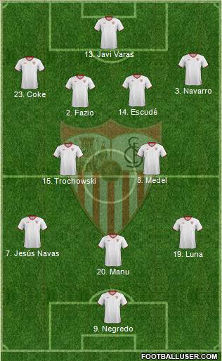 Sevilla F.C., S.A.D. Formation 2012