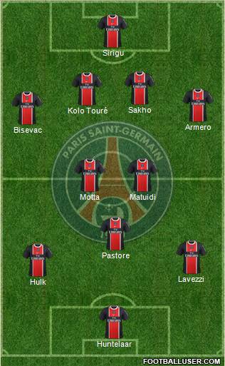 Paris Saint-Germain Formation 2012