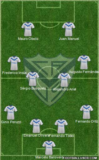 Vélez Sarsfield Formation 2012