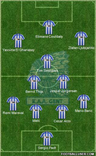 KAA Gent Formation 2012