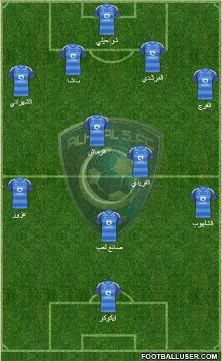 Al-Hilal (KSA) Formation 2012