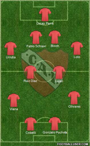 Independiente Formation 2012
