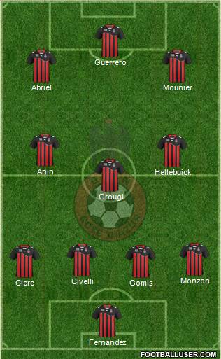 OGC Nice Côte d'Azur Formation 2012