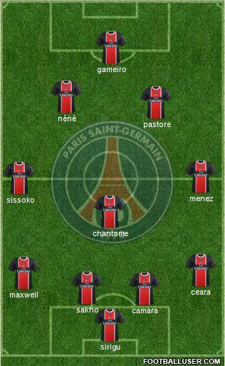 Paris Saint-Germain Formation 2012