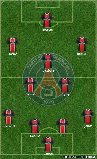 Paris Saint-Germain Formation 2012