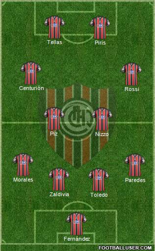 Chacarita Juniors Formation 2012