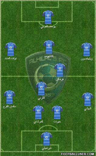 Al-Hilal (KSA) Formation 2012