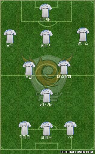 Daegu FC Formation 2012