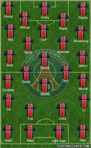 Paris Saint-Germain Formation 2012