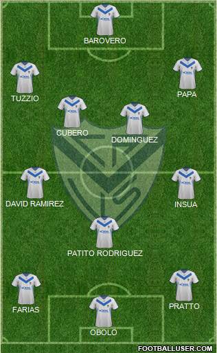 Vélez Sarsfield Formation 2012