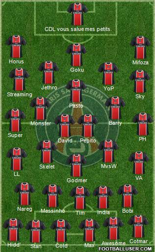 Paris Saint-Germain Formation 2012