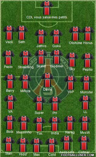Paris Saint-Germain Formation 2012
