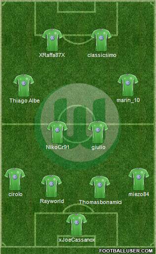VfL Wolfsburg Formation 2012