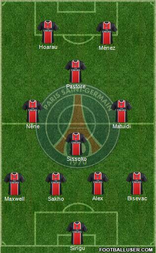 Paris Saint-Germain Formation 2012