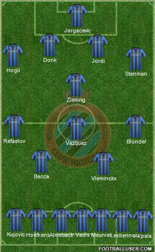 Club Brugge KV Formation 2012
