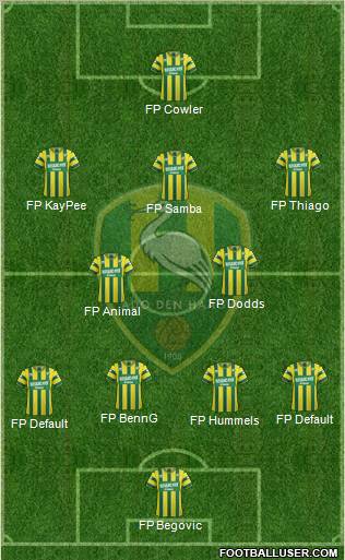 ADO Den Haag Formation 2012