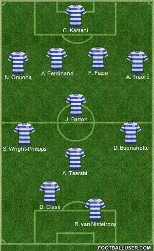 Queens Park Rangers Formation 2012