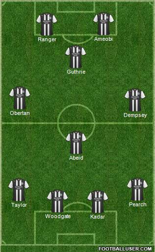 Newcastle United Formation 2012