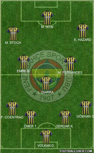 Fenerbahçe SK Formation 2012