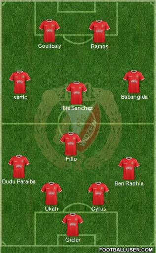 Widzew Lodz Formation 2012