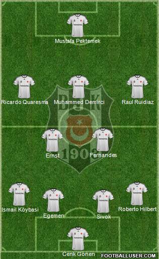 Besiktas JK Formation 2012
