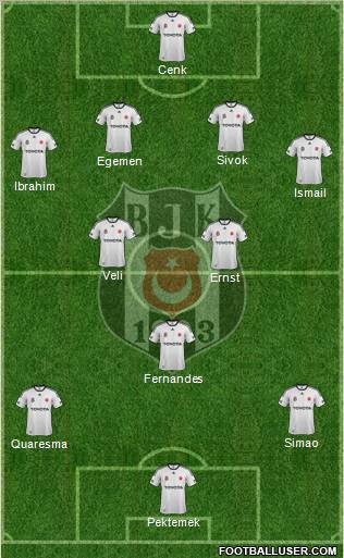 Besiktas JK Formation 2012
