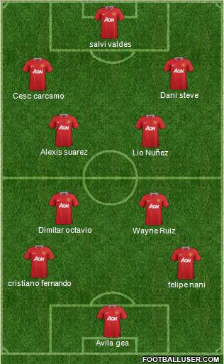 Manchester United Formation 2012