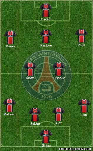 Paris Saint-Germain Formation 2012