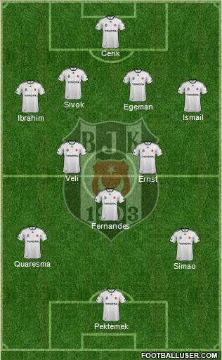 Besiktas JK Formation 2012