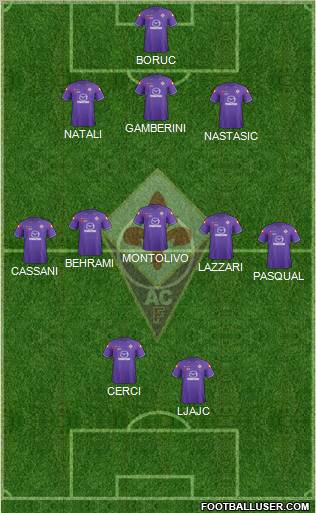 Fiorentina Formation 2012