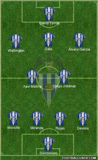 C.D. Alcoyano Formation 2012