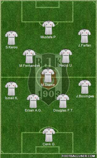 Besiktas JK Formation 2012