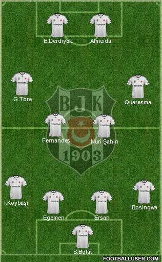 Besiktas JK Formation 2012