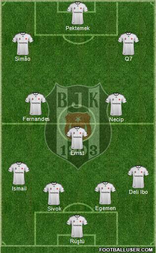 Besiktas JK Formation 2012