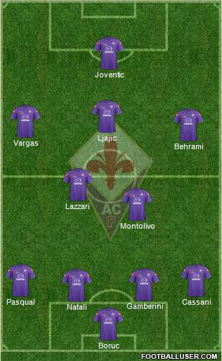 Fiorentina Formation 2012
