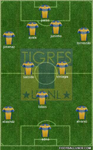 Club Universitario de Nuevo León Formation 2012