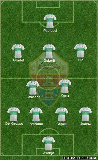 Elche C.F., S.A.D. Formation 2012