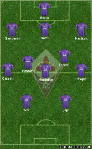 Fiorentina Formation 2012