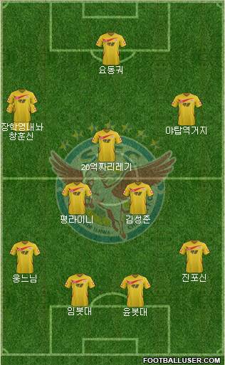 Seongnam Ilhwa Chunma Formation 2012