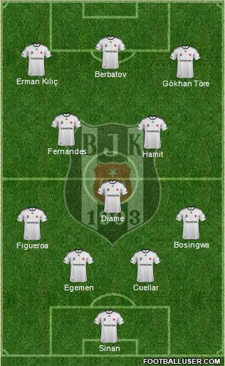 Besiktas JK Formation 2012