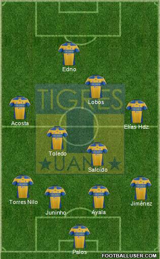 Club Universitario de Nuevo León Formation 2012